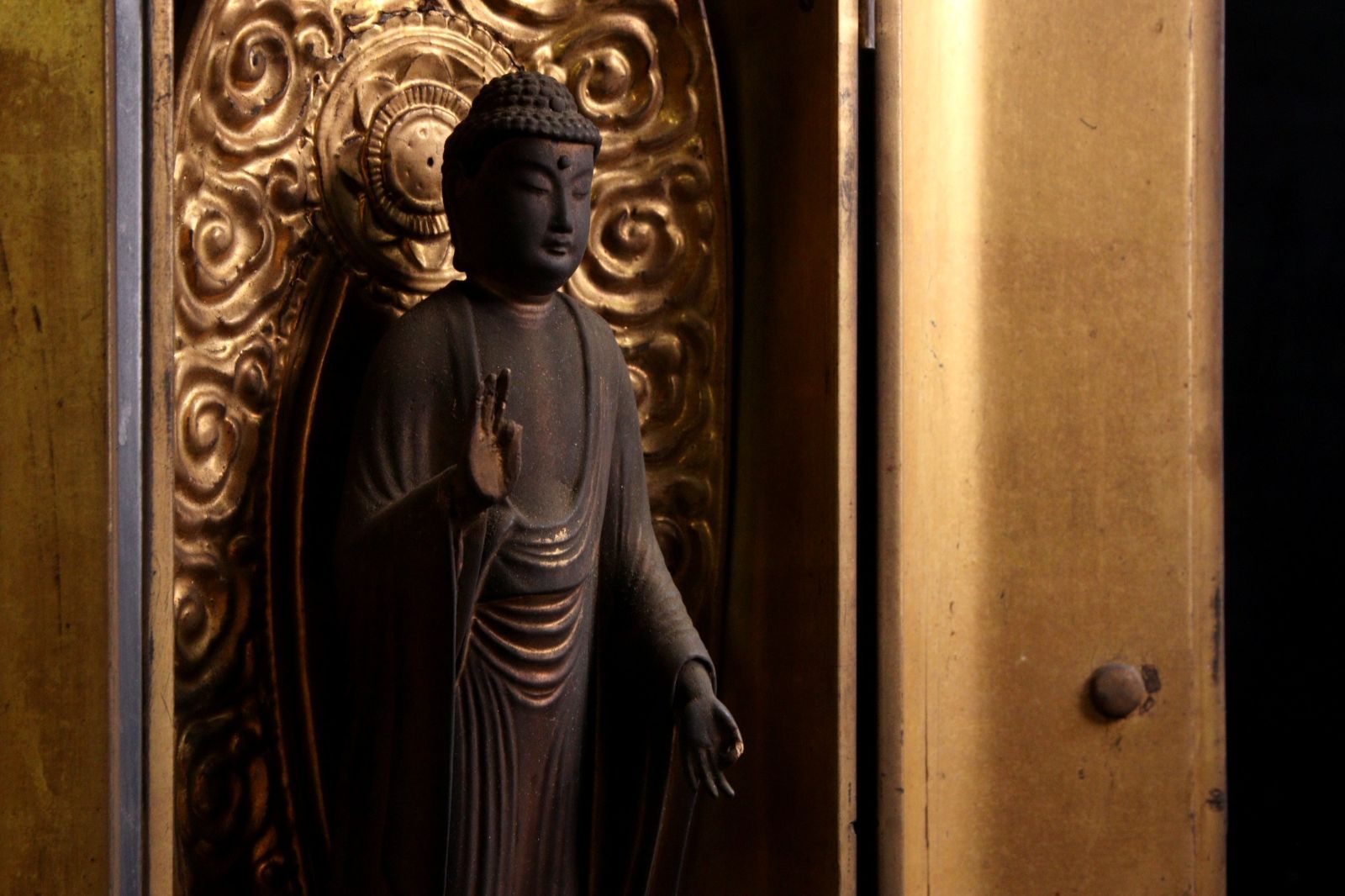 仏教 美術品 仏像 舟型 阿弥陀如来 立像 骨董品 古美術品 仏教 美術品