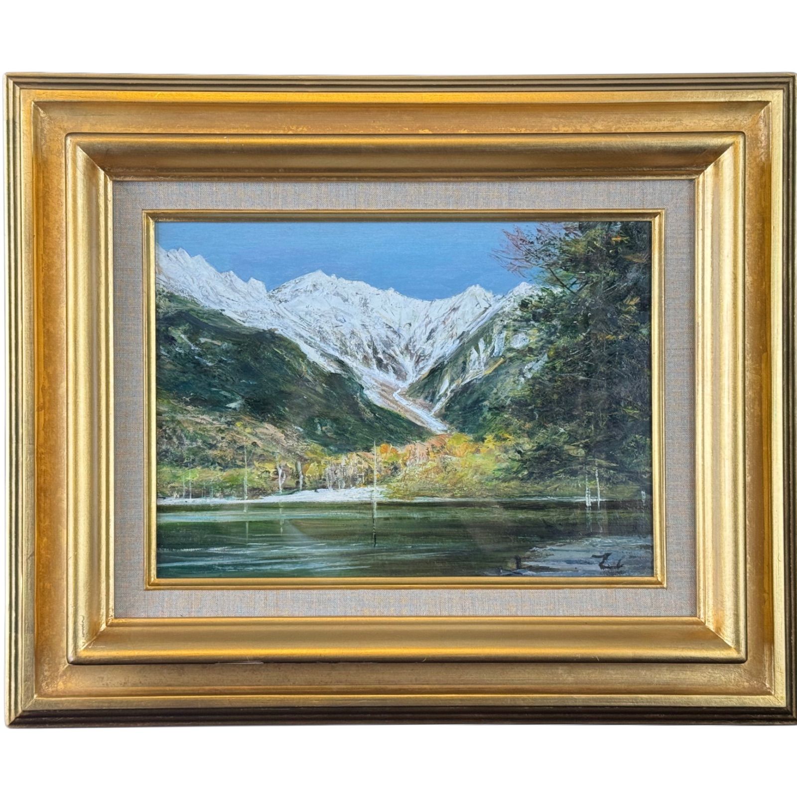 乙黒久 「大正地-秋」油彩 F4号 風景画 コレクション 2000年制作 白日