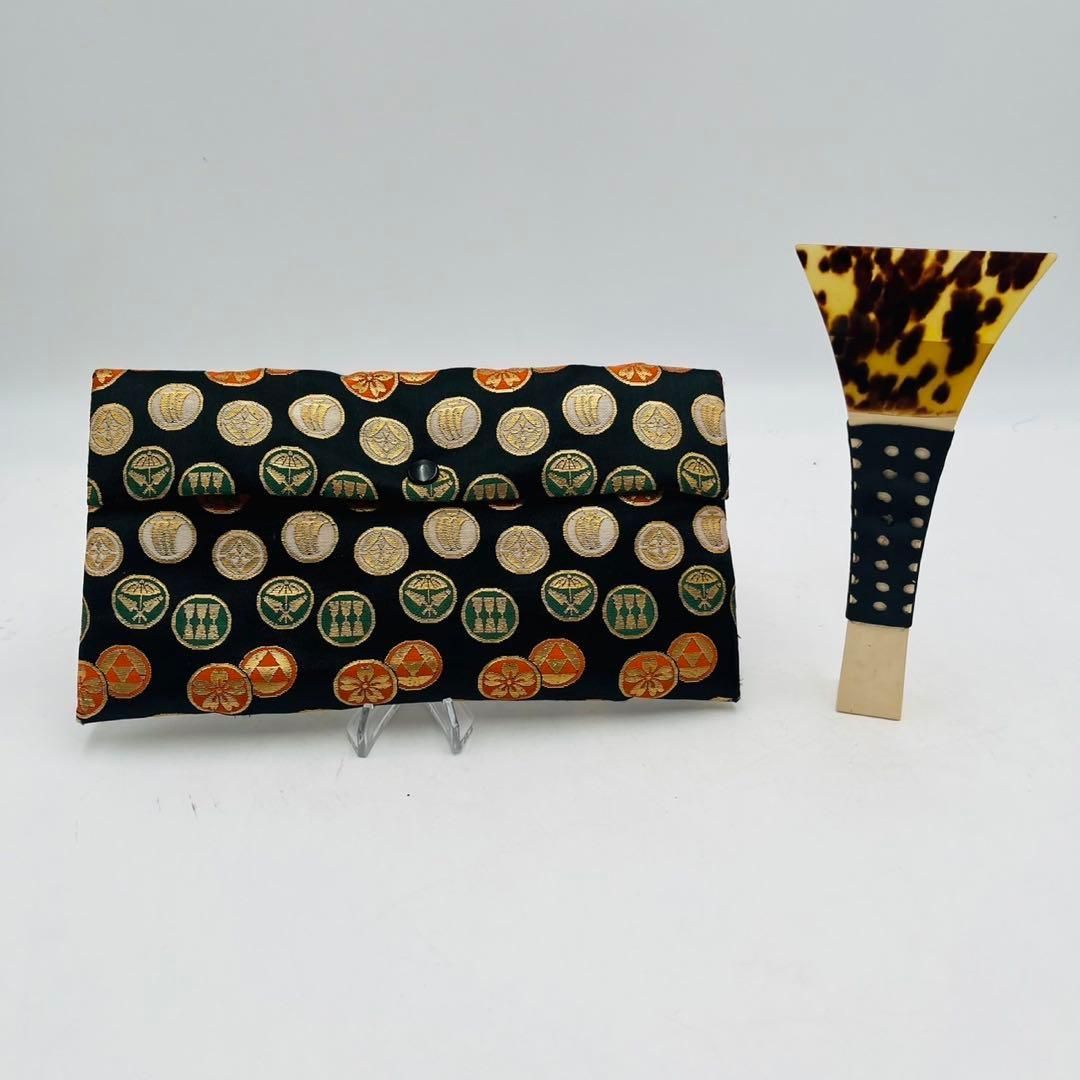トップ 【美品】 三味線 撥 バチ 鼈甲 べっこう 楽器 ケース付き