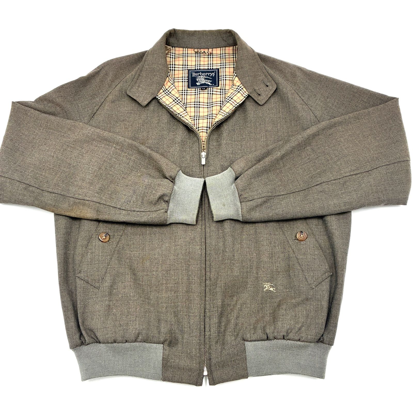 Burberrys バーバリーズ ヴィンテージ ジップ ウールブルゾン