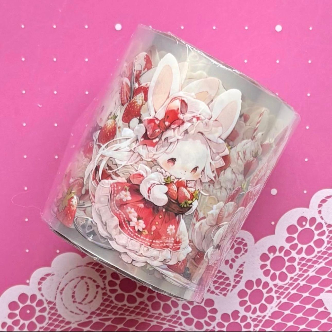 贝壳光 7cm×10m 白日甜梦 海外マスキングテープ 贝壳光 6cm×