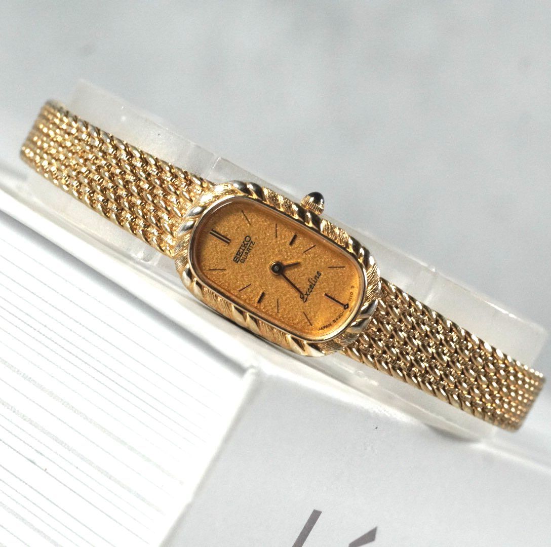 セイコー エクセリーヌ V117-0AV0 ファッション 腕時計 ソーラー