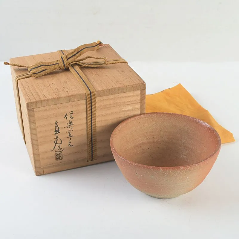 茶道具 古来窯 四世 上田直方作 水指 堀内宗完(兼中斎)極め