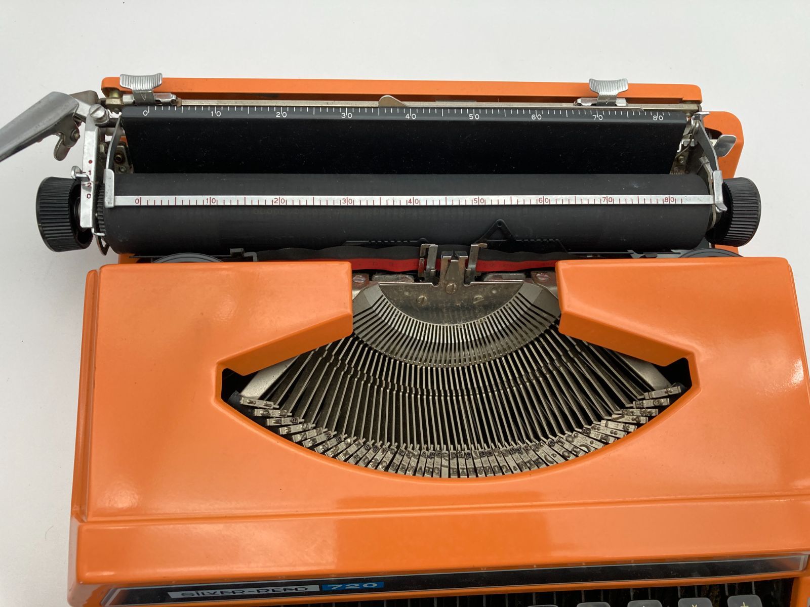 希少 美品 コレクション SILVER REED720 タイプライター オレンジ 希少