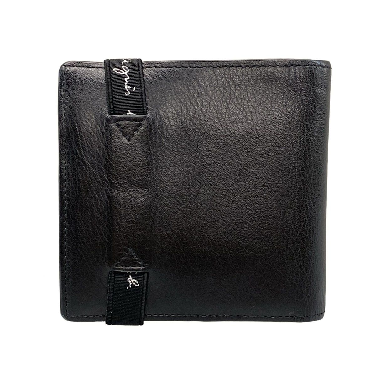 agnes b(アニエスベー) 2つ折り財布 - 黒 レザー agnes b