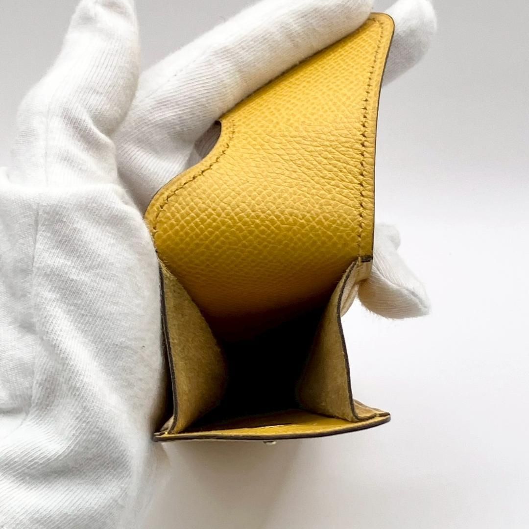 箱付き☆HERMES レザー ペンケース 筆記用具 イエロー エルメス HERMES