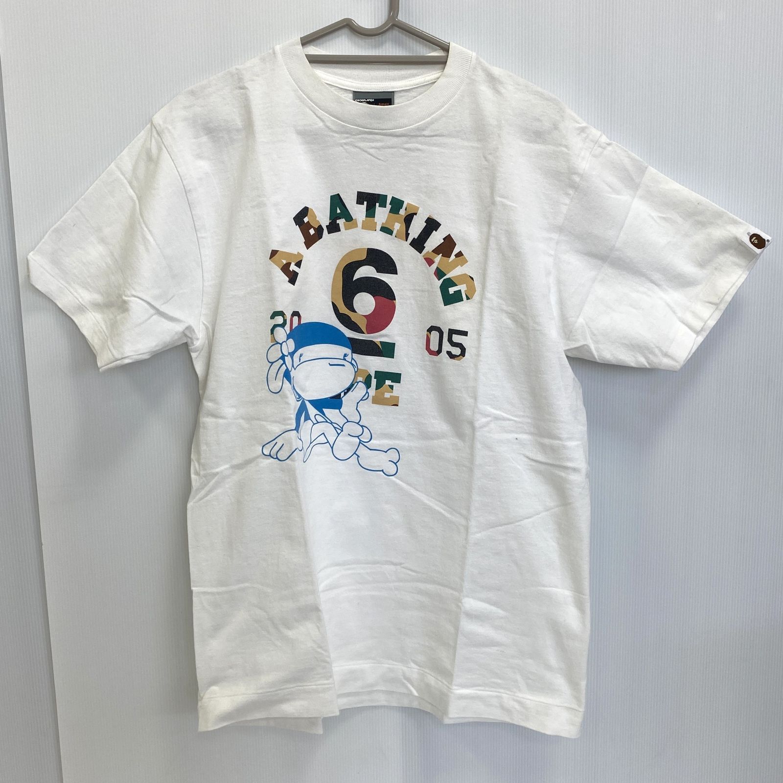 STUSSY BAPE Tシャツ Mサイズ 白 アベイシングエイプ A BATHING APE