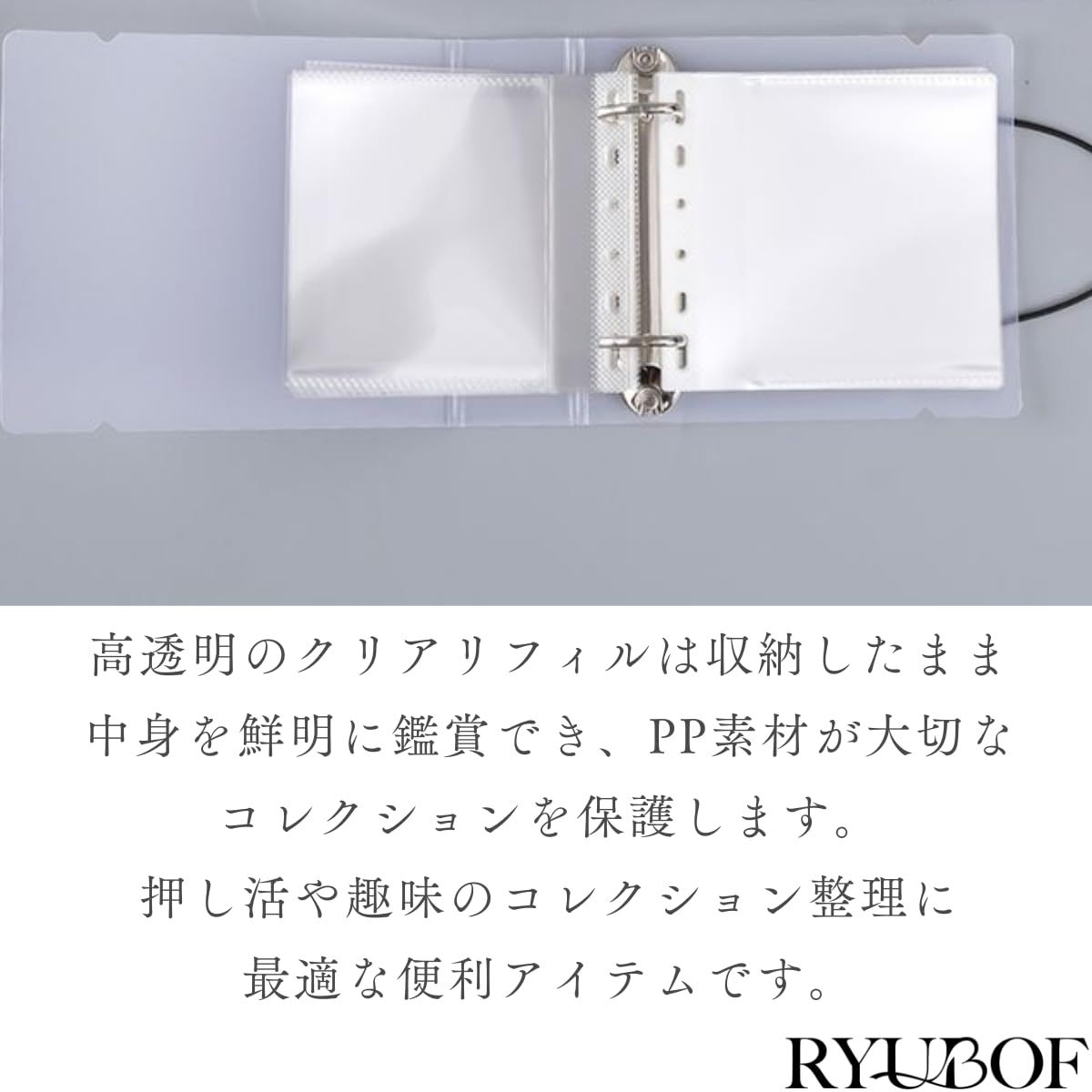RYUBOF ミニ色紙ファイル 大容量 50枚 収納ケース ミニ色紙ホルダー