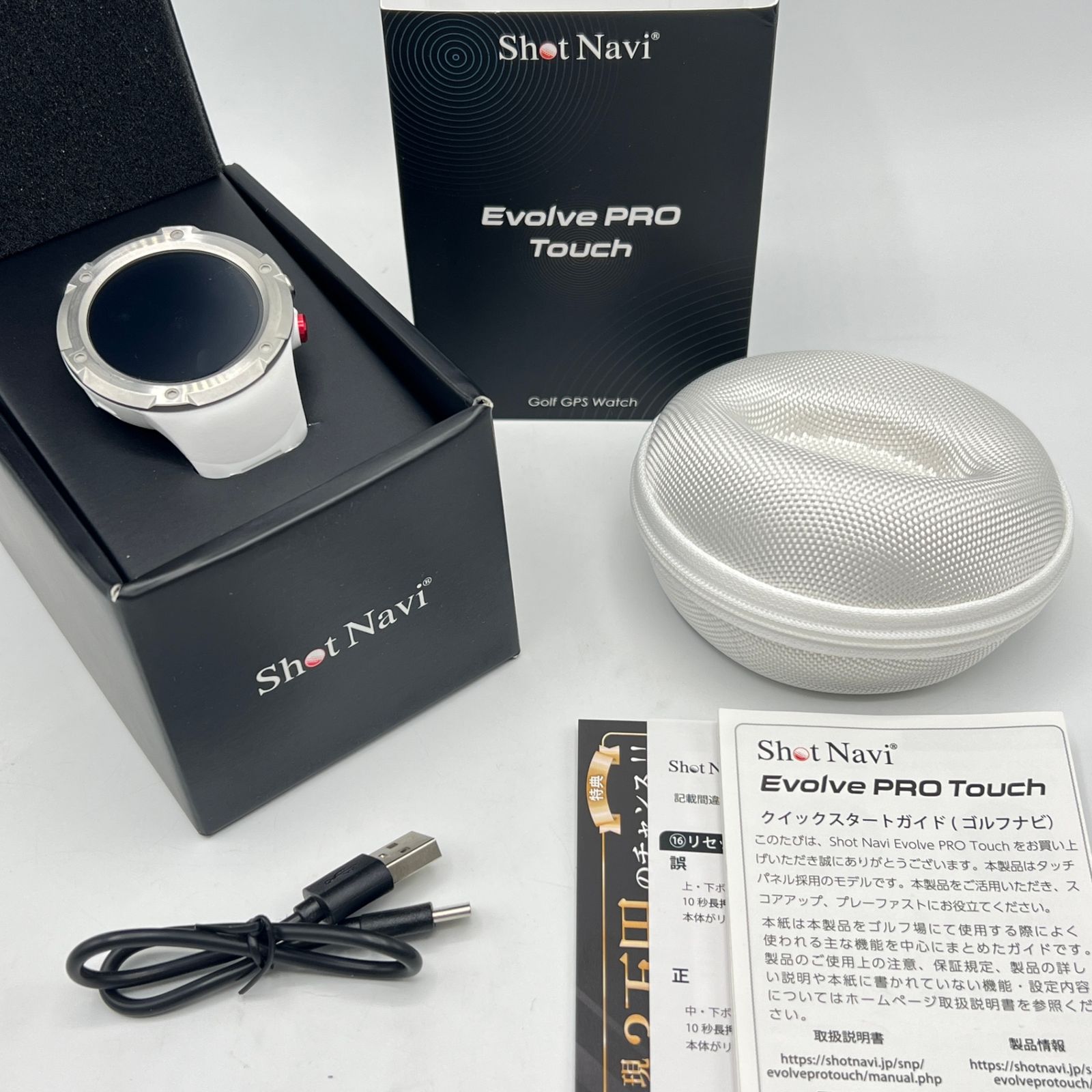 Shot Navi Evolve PRO Touch ホワイト 専用ケース付 Evolve PRO Touch