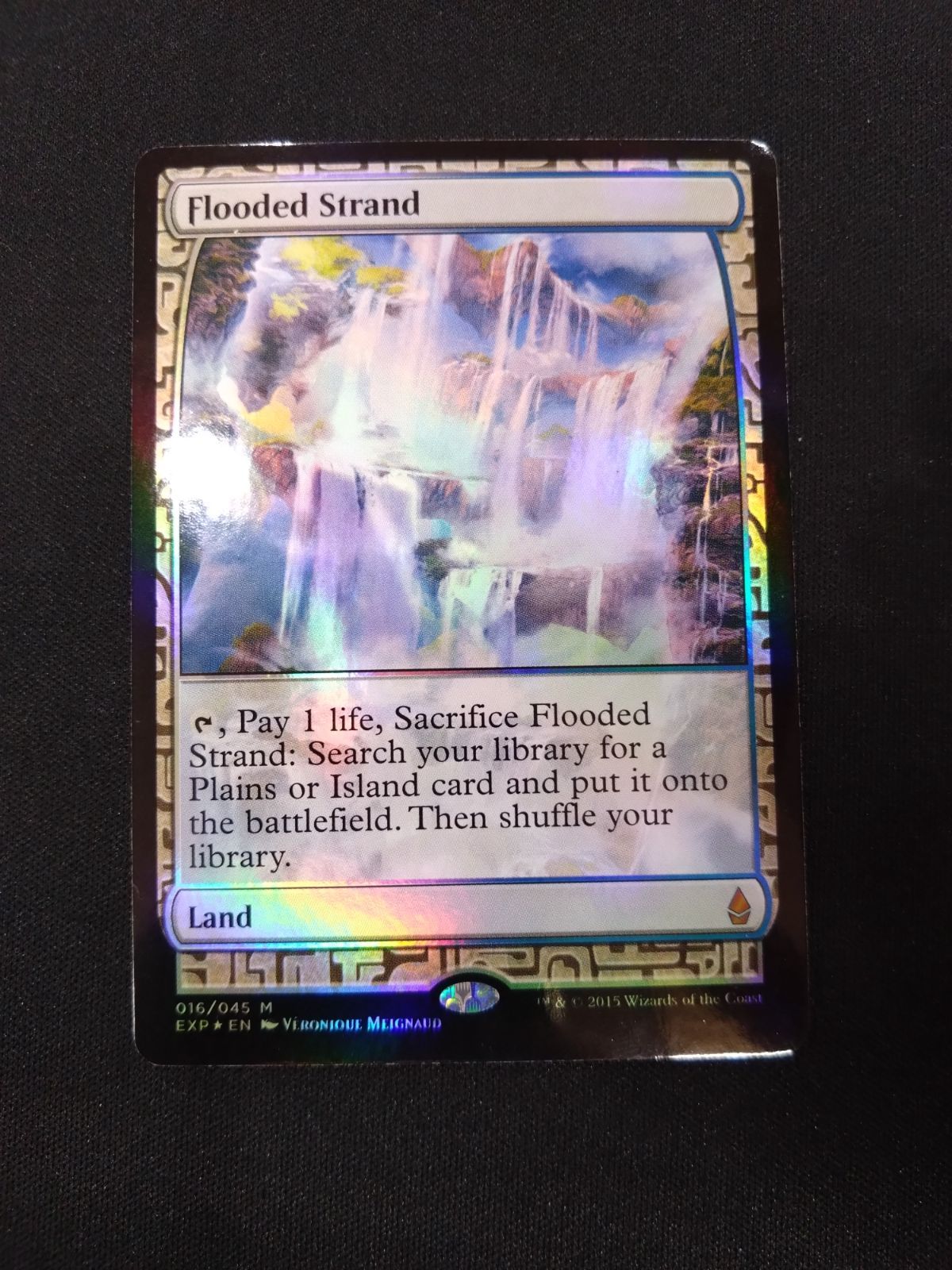 MTG 溢れかえる岸辺 Flooded Strand NM x4 ボーダーレス MTG 英語版