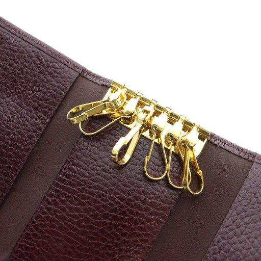 ジャンニヴェルサーチェ6連キーケース ジャンニヴェルサーチ 型押し 6