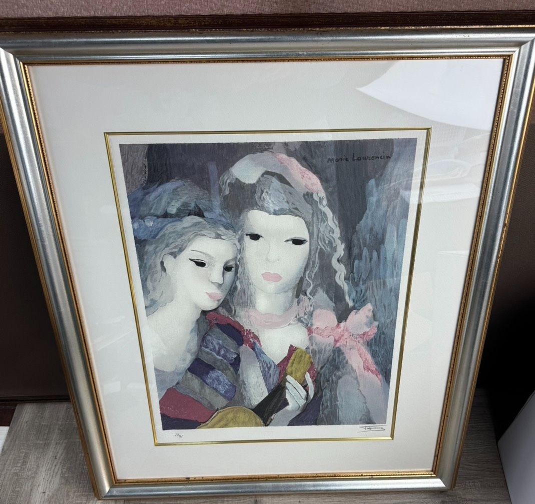 お値下☆マリーローランサン リトグラフ フランス ギターを持つ少女