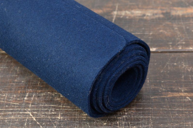 蔵c4023a】 茶道具 天壇毛氈 紺色 189㎝ 蔵A5648e茶道具 毛氈 松風 紺