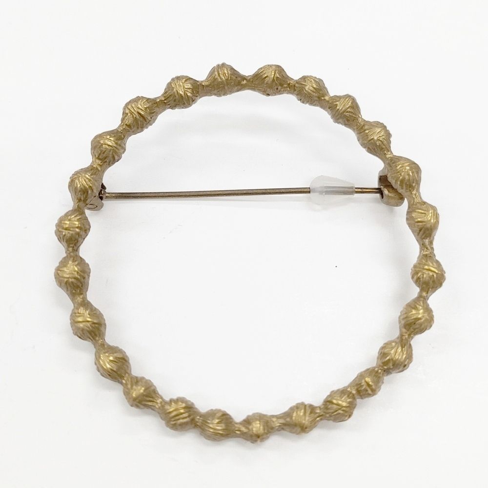 新品未使用 ミナペルホネン tambourine ブローチ アンティークゴールド