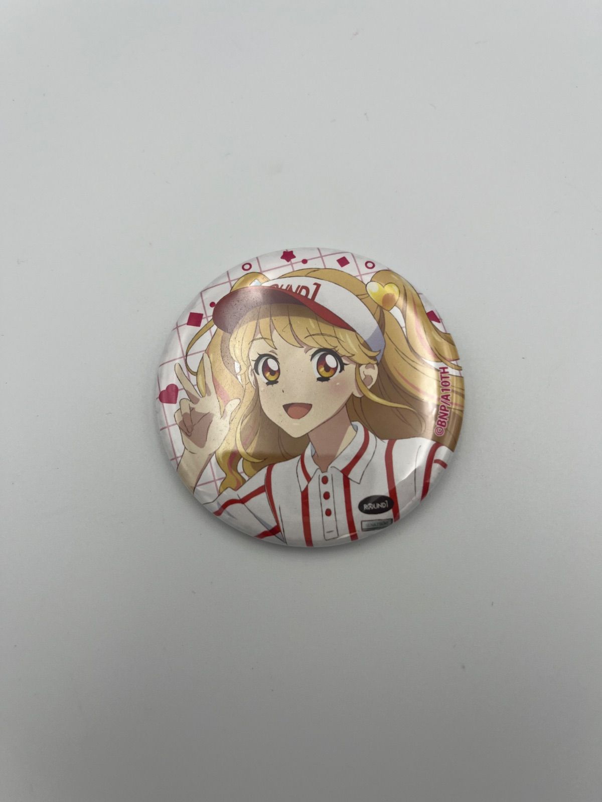 アイカツ！グリッター缶バッジ 夏樹みくる カントリーワンピースver