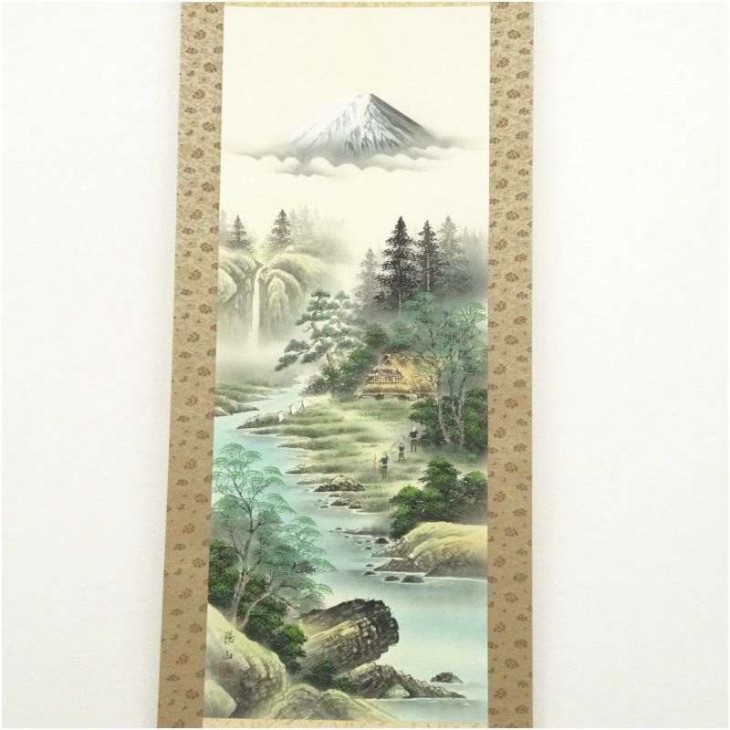 掛け軸 池田陽山 大三元 絹本 希少 軸装 茶道具 掛軸 美品 です。