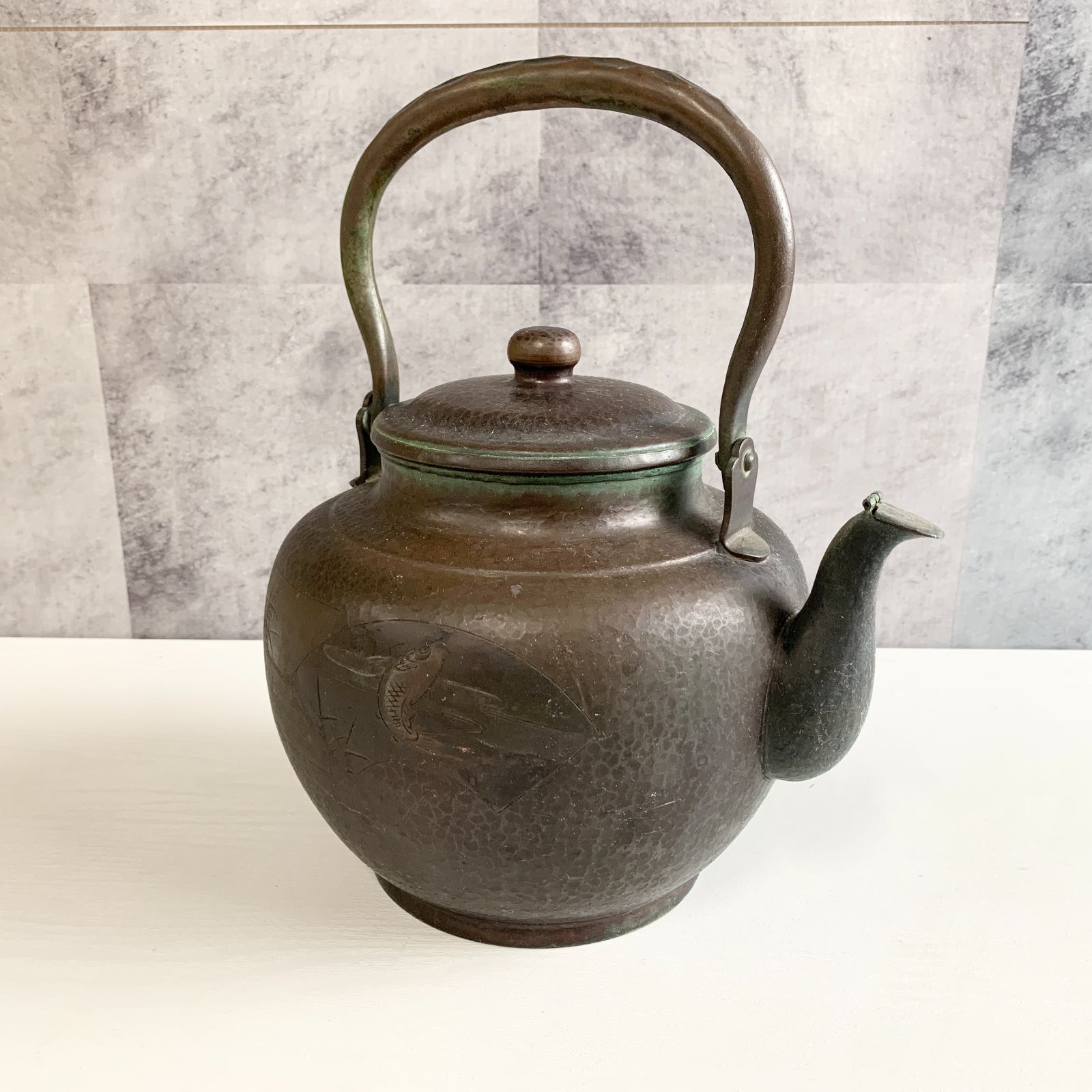 銅瓶 薬缶 水注 水次 昭和レトロ 煎茶道具 銅製 やかん 茶道具 ヤカン 煎茶