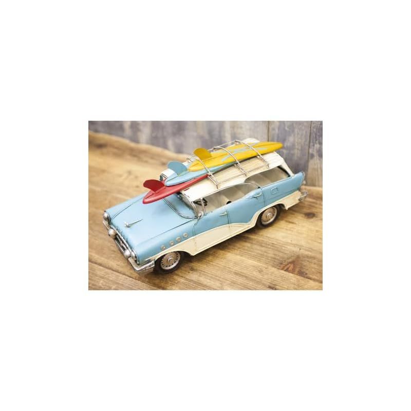 迅速発送】ビンテージ ブリキカー 人気 サーフワゴン ミニチュア