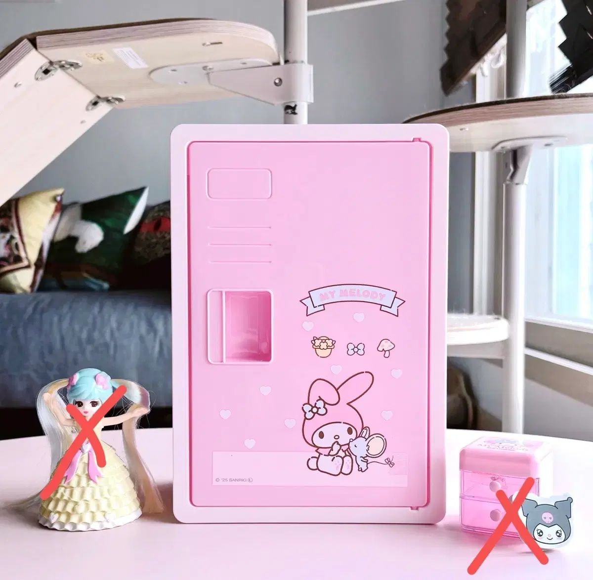 マイメロディ セール キャビネット収納 マイメロ ラック サンリオ 収納