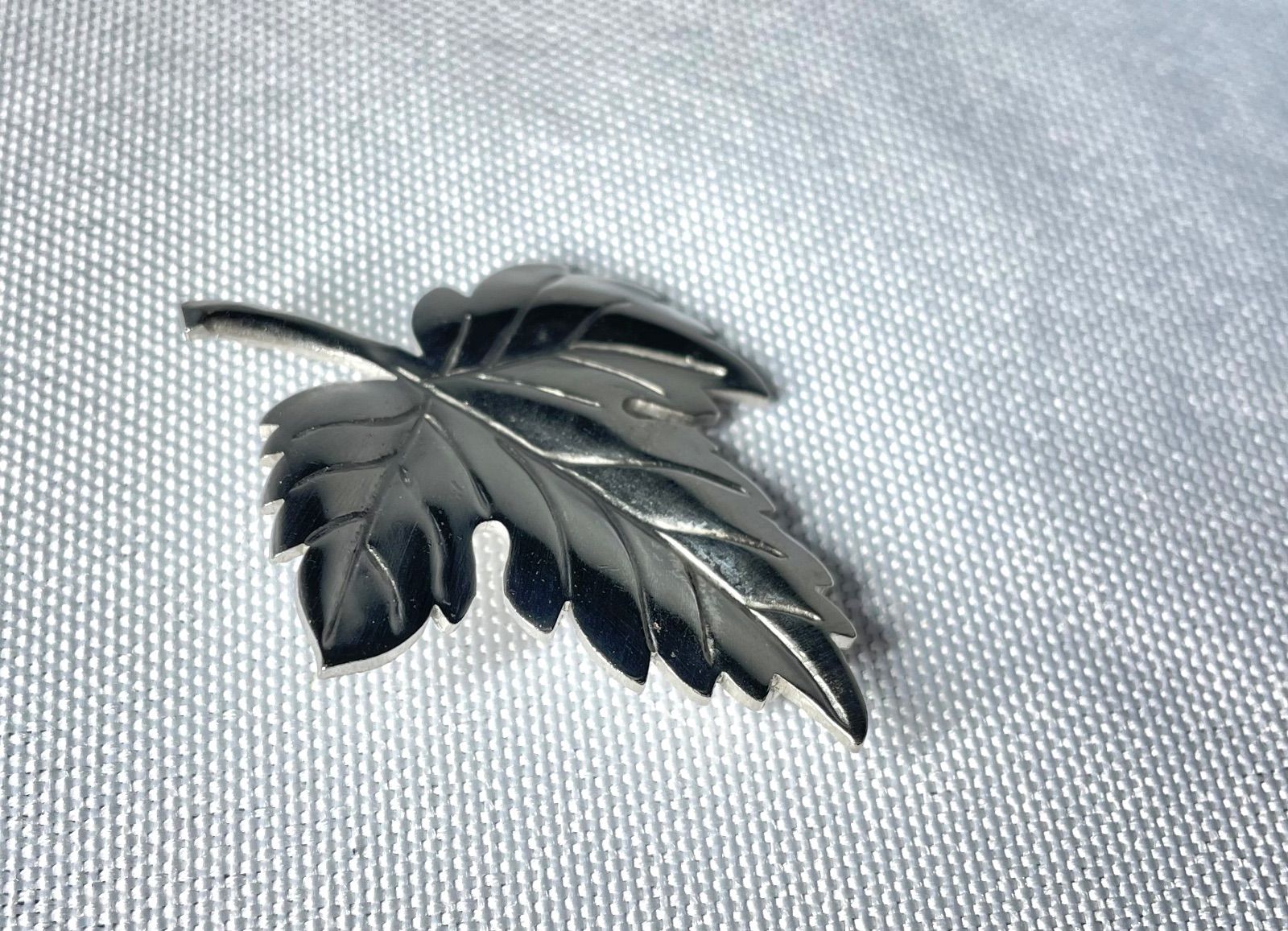 美品 ティファニー シルバー ブローチ ダブル リーフ オープンダブル
