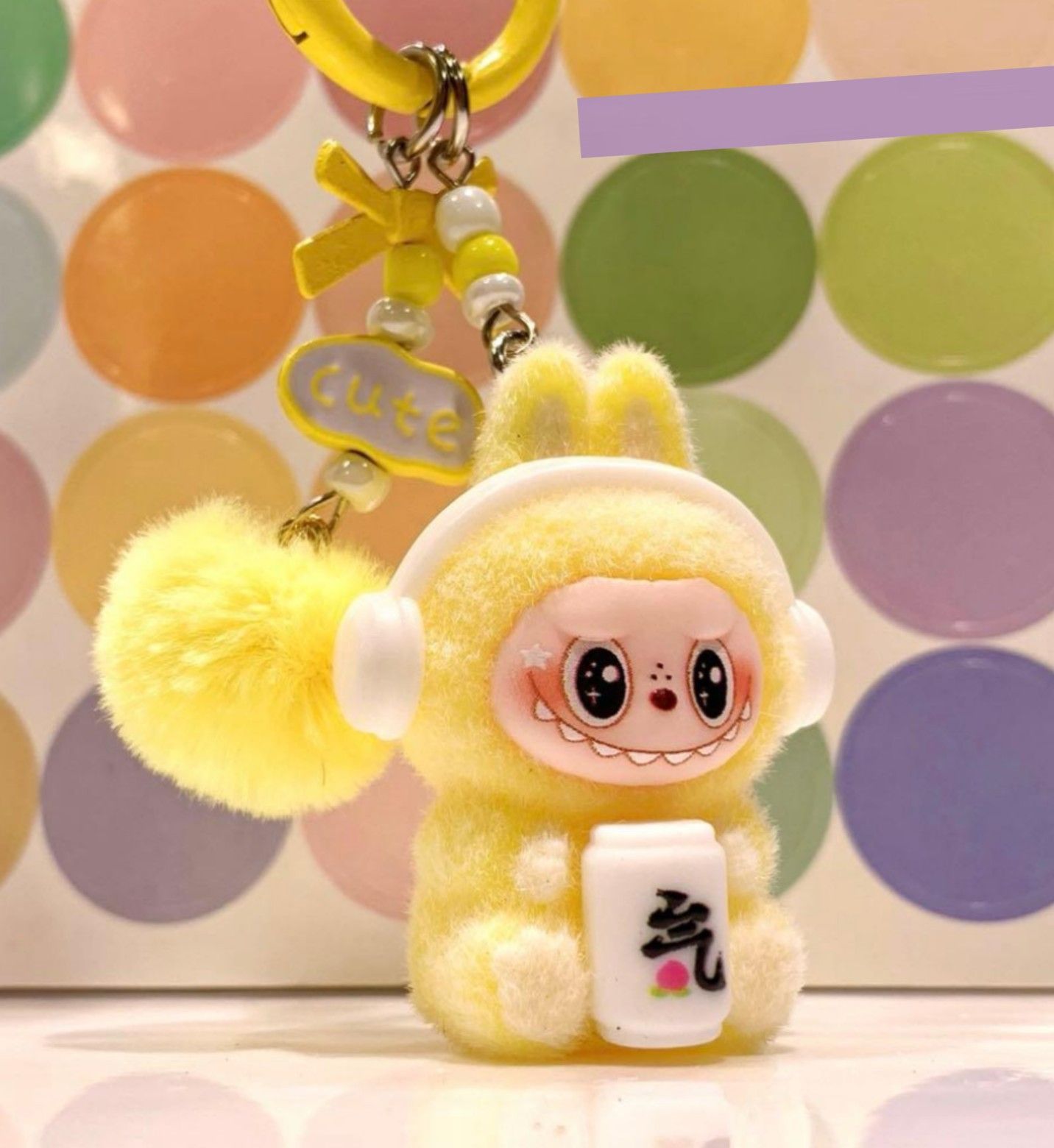 ラブブ ぬいぐるみキーホルダー 8点セット コーラ ファンタ ポンポン