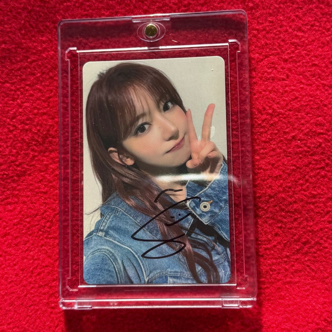 d*9様 Le Sserafim サクラ 直筆サイン入 Spaghetti トレ LE SSERAFIM