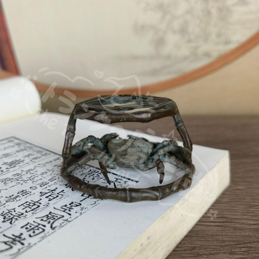 日本美術 香道具 茶道具 蟹形香合 蓋物 日本美術 香道具 茶道具 蟹形