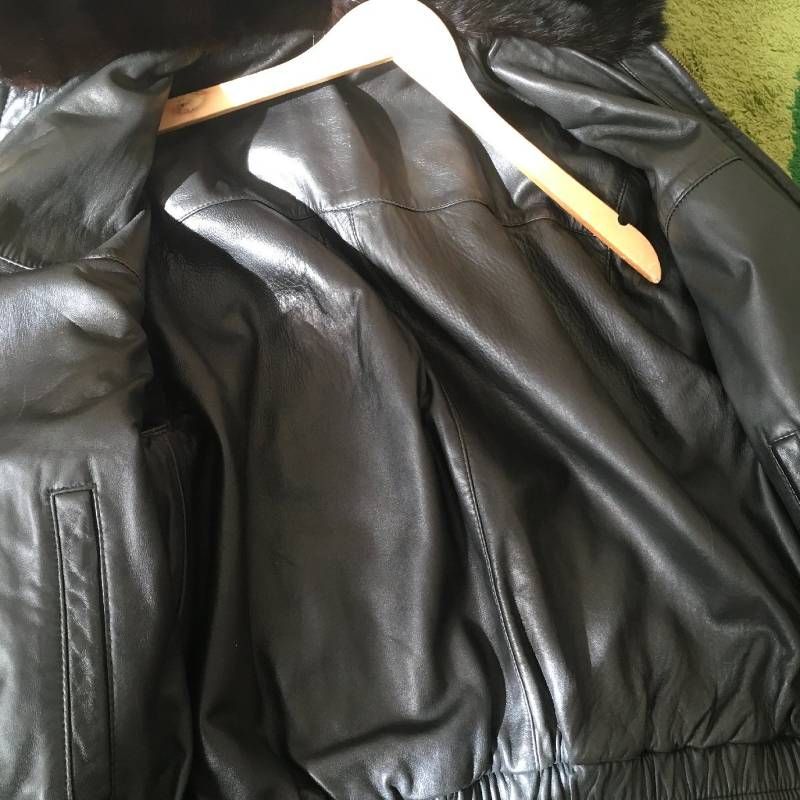 美品 メンズ JINDO リバーシブル ミンク毛皮 ジャケット コートS