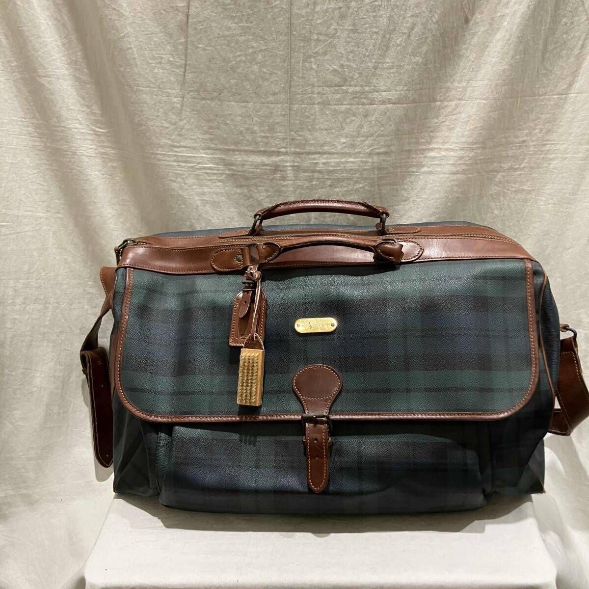 POLO RALPH LAUREN / ボストンバッグ/--/GRN/チェック POLO RALPH