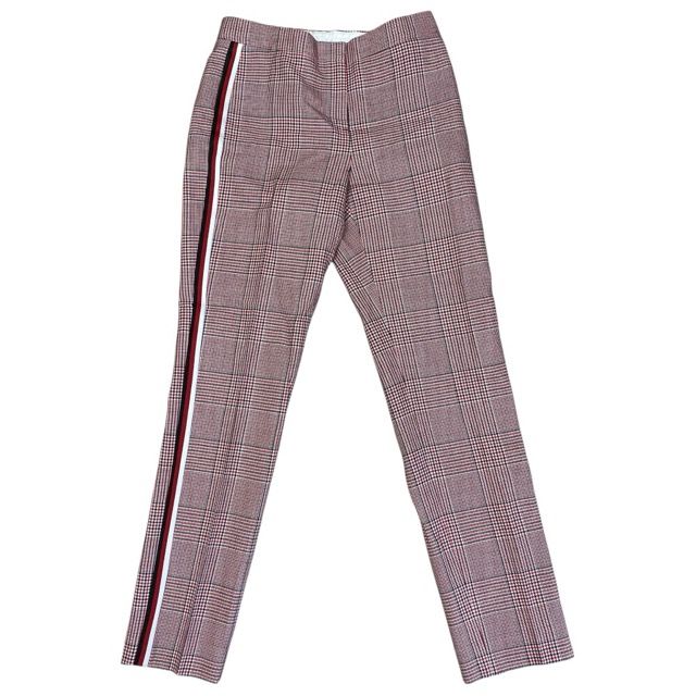 未使用 バーバリーパンツ ボトムス スラックス サイドライン 千鳥格子