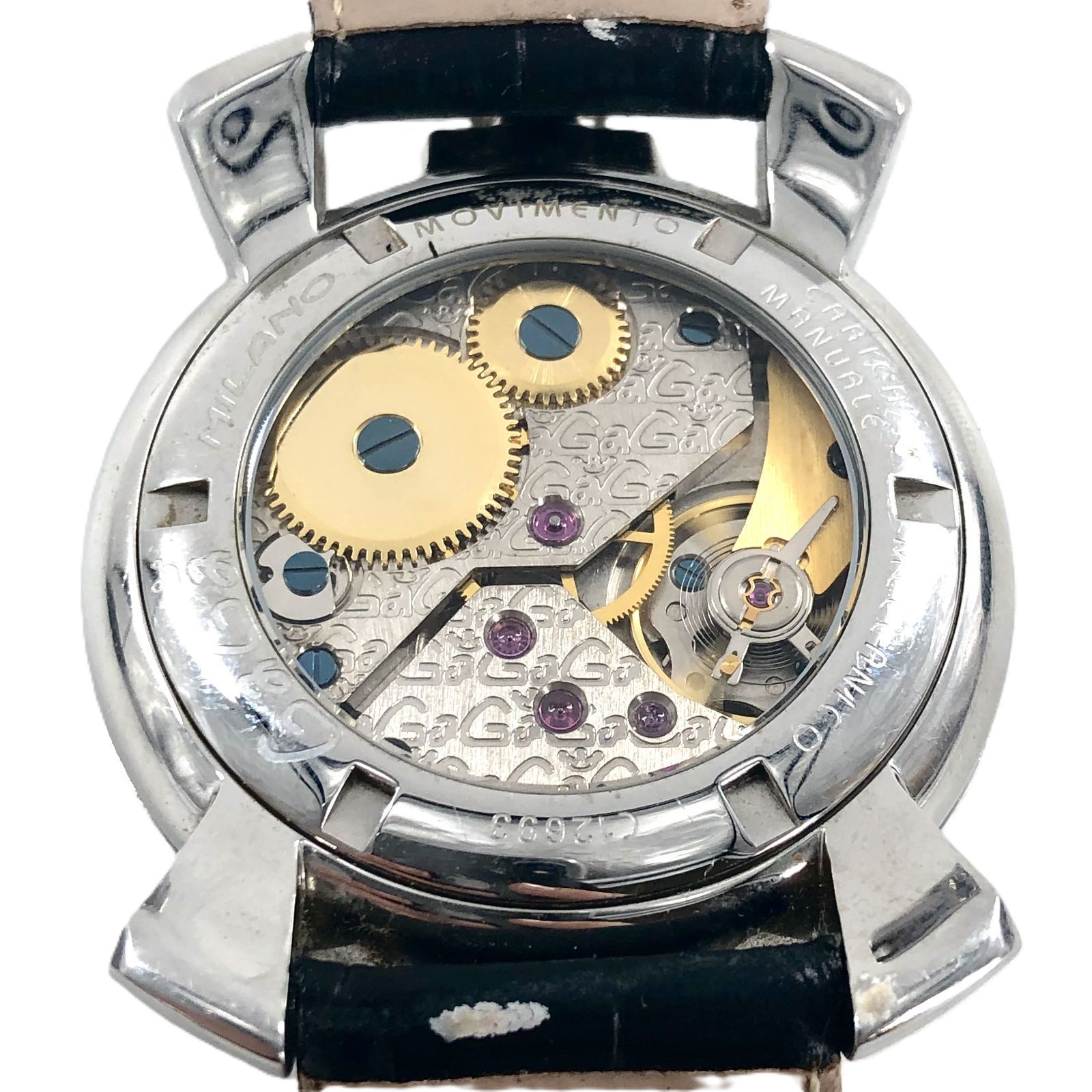 GaGa MILANO ガガミラノ マヌアーレ セール中 SS×レザー/手巻き