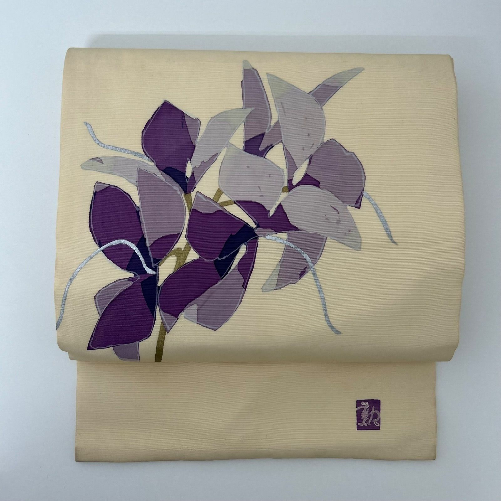 名古屋帯 正絹 塩瀬 作家物 染めの花 九寸 MA-1925 - メルカリ