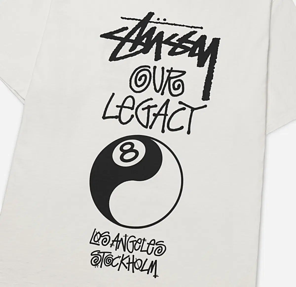 STUSSY OUR LEGACY ワークショップ 8ボール 工場 PIGMENT Tシャツ S 9