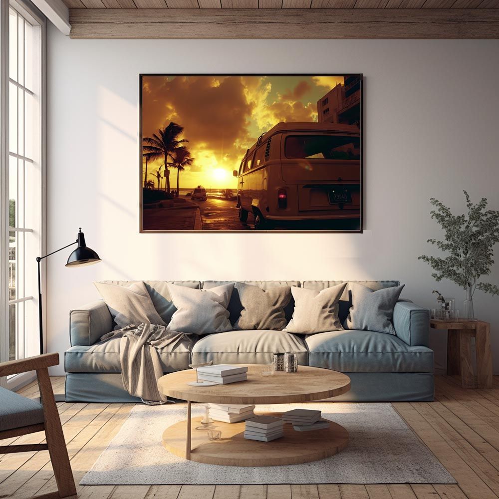 A1サイズ（約59x84cm）】【lh-poster-7978】サーフ サーフバン 海岸