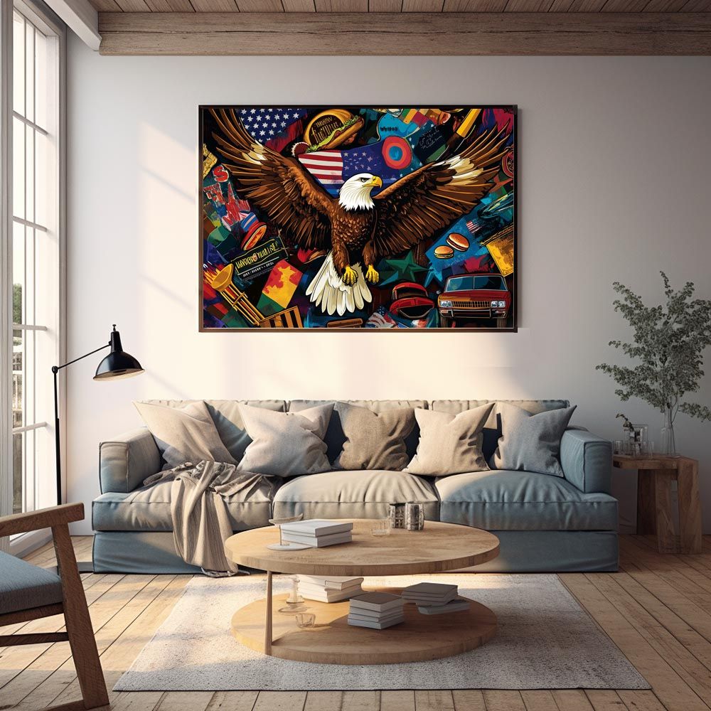 鷲 鷹 イーグル 額装済 A1サイズ（約59x84cm）】【lh-poster-8791