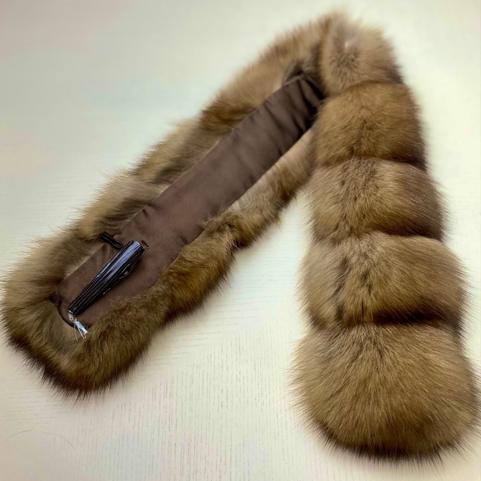 超高級！ロシアンセーブルマフラー*毛皮の王様*日本製 新品 【06