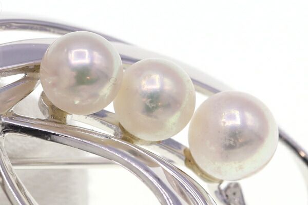 コレクション ミキモト ブローチ パール □S刻印 シルバー MIKIMOTO