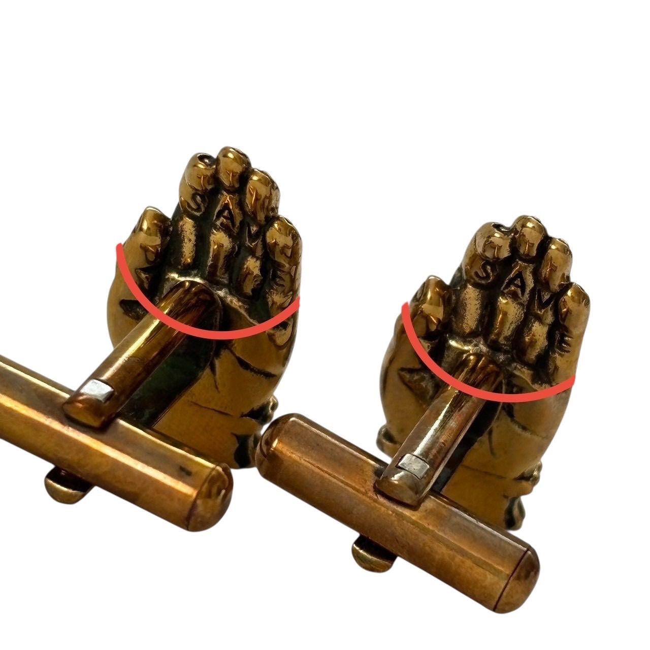 MADARANINGEN ボタンカフス ゴールド 未使用 DIR EN GREY MADARANINGEN