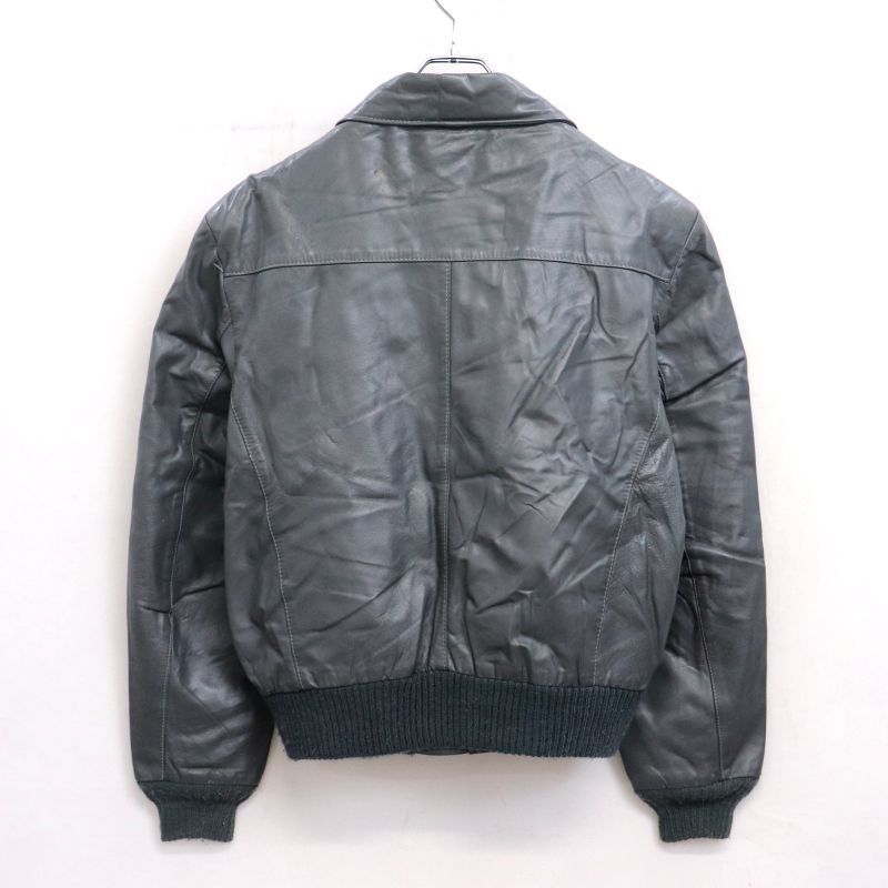 80s USA製 vintage Reed 無地 最高 レザージャケット メンズ XLサイズ