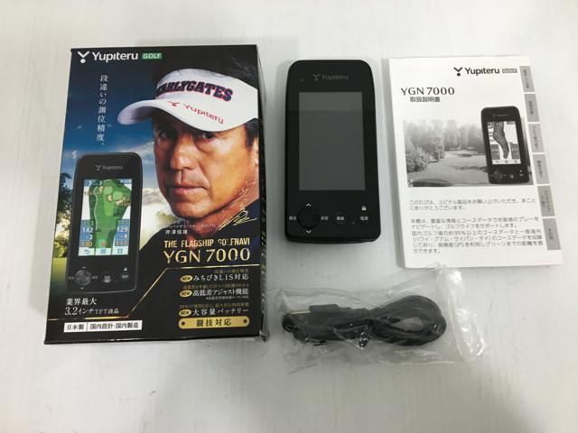 返品OK 【ゴルフ用品】ユピテル ゴルフナビ ベスト YGN7000 中古美品