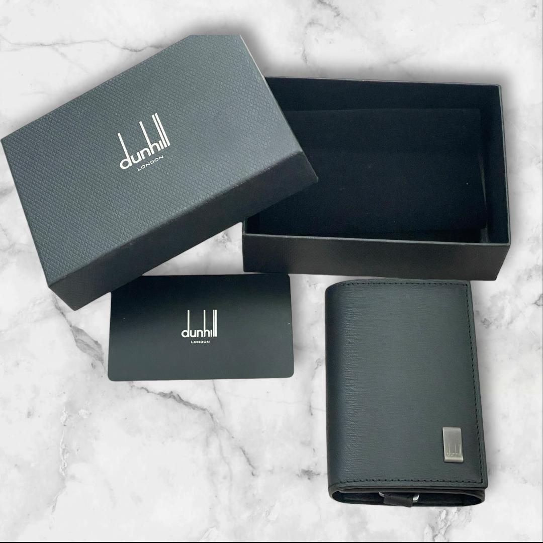 dunhill ベスト ダンヒル 6連キーケース 本革 ブラック 箱カード付