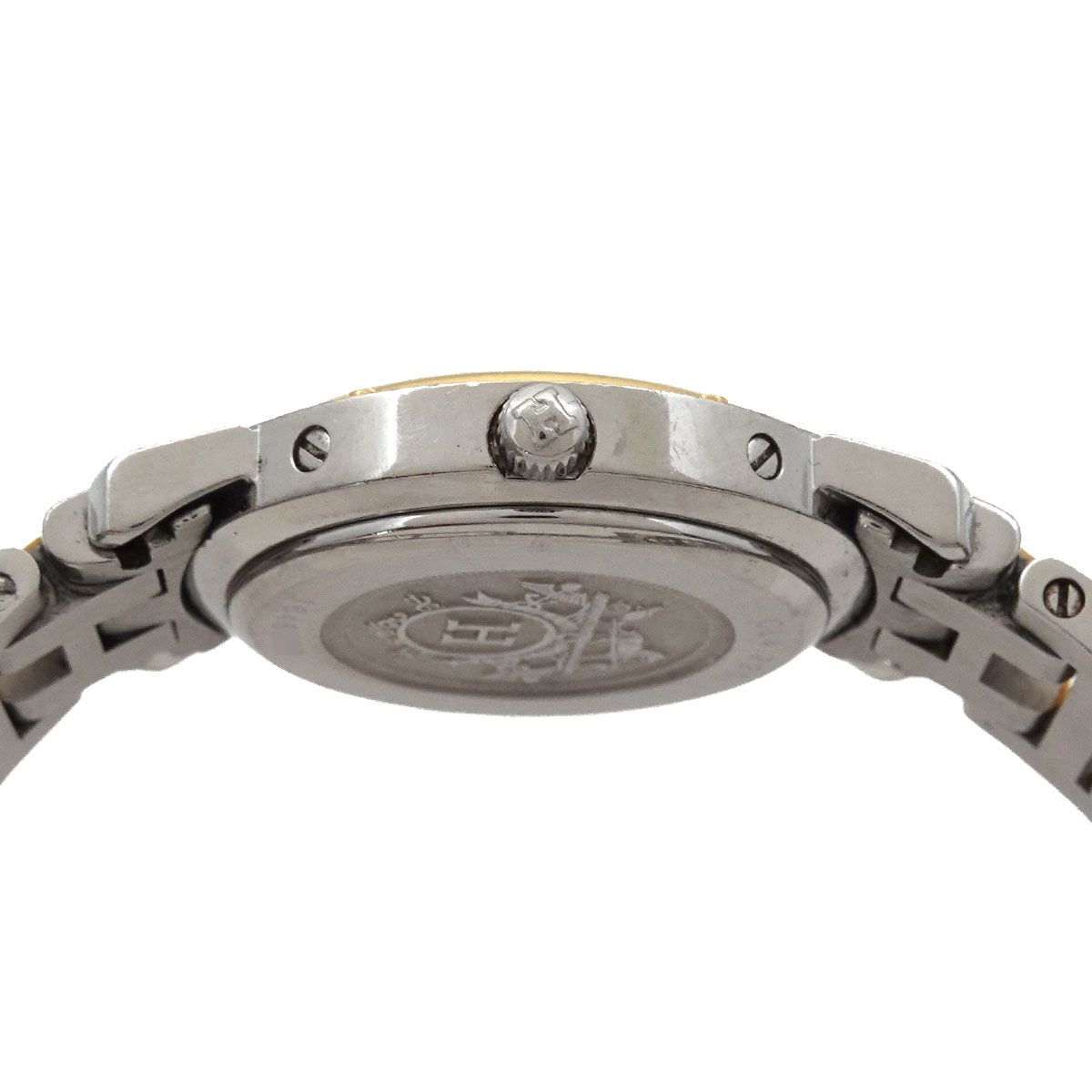 エルメス HERMES クリッパー コンビ CL4 220 レディース 腕時計 デイト