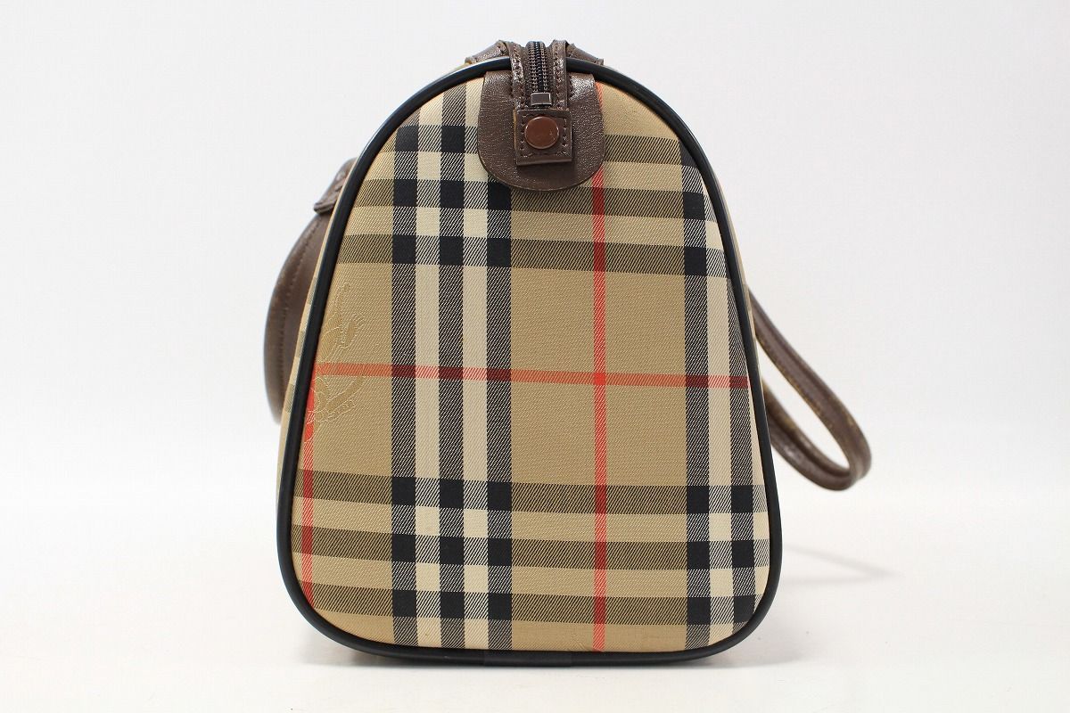 BURBERRY 良い バーバリー ノバチェック ボストンバッグ ベージュ 12