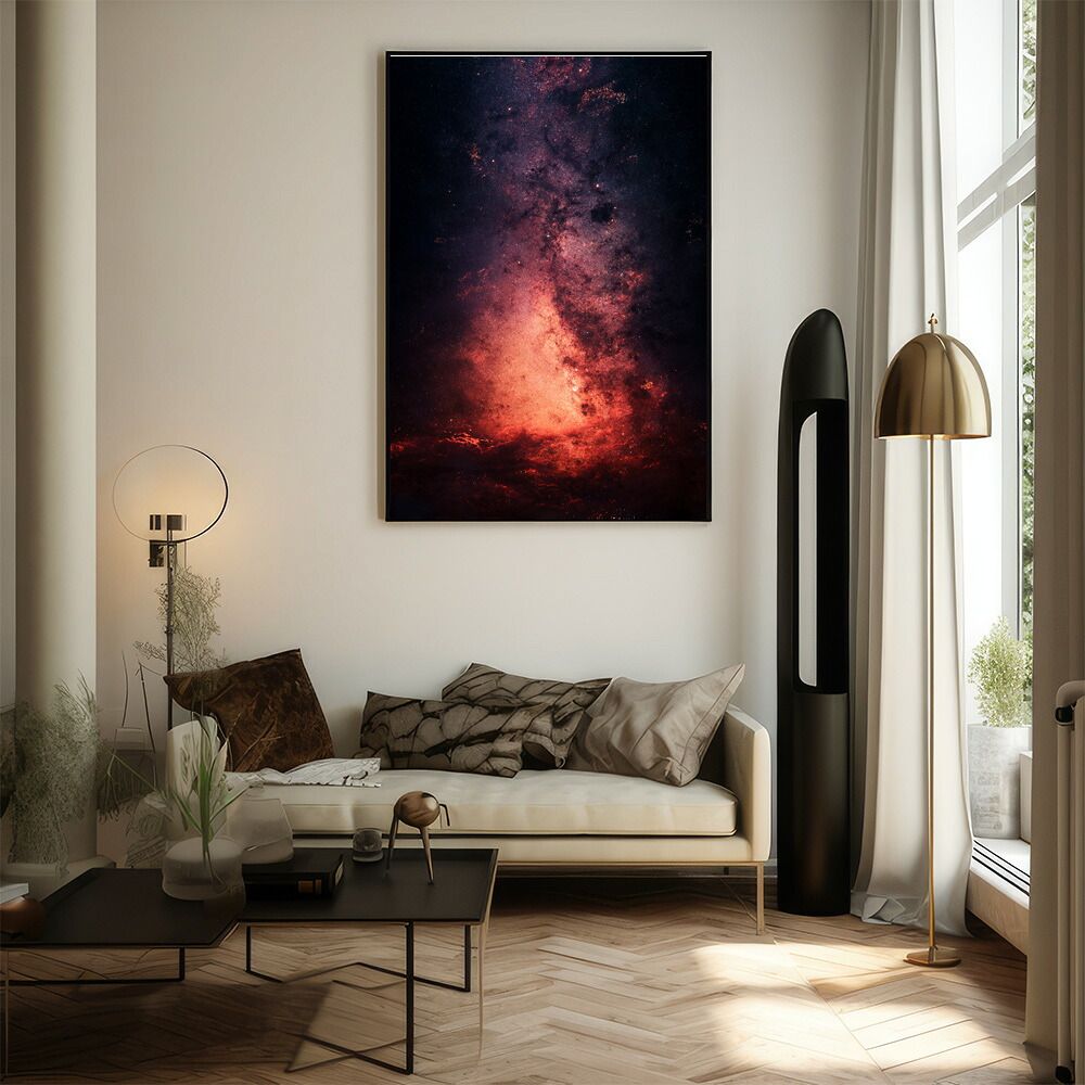 A1サイズ（約59x84cm）】【lm-poster-525】【フレーム付き】宇宙