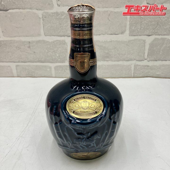 SALUTE ロイヤルサルート 21年 人気 ブルーボトル 青 陶器 スコッチ