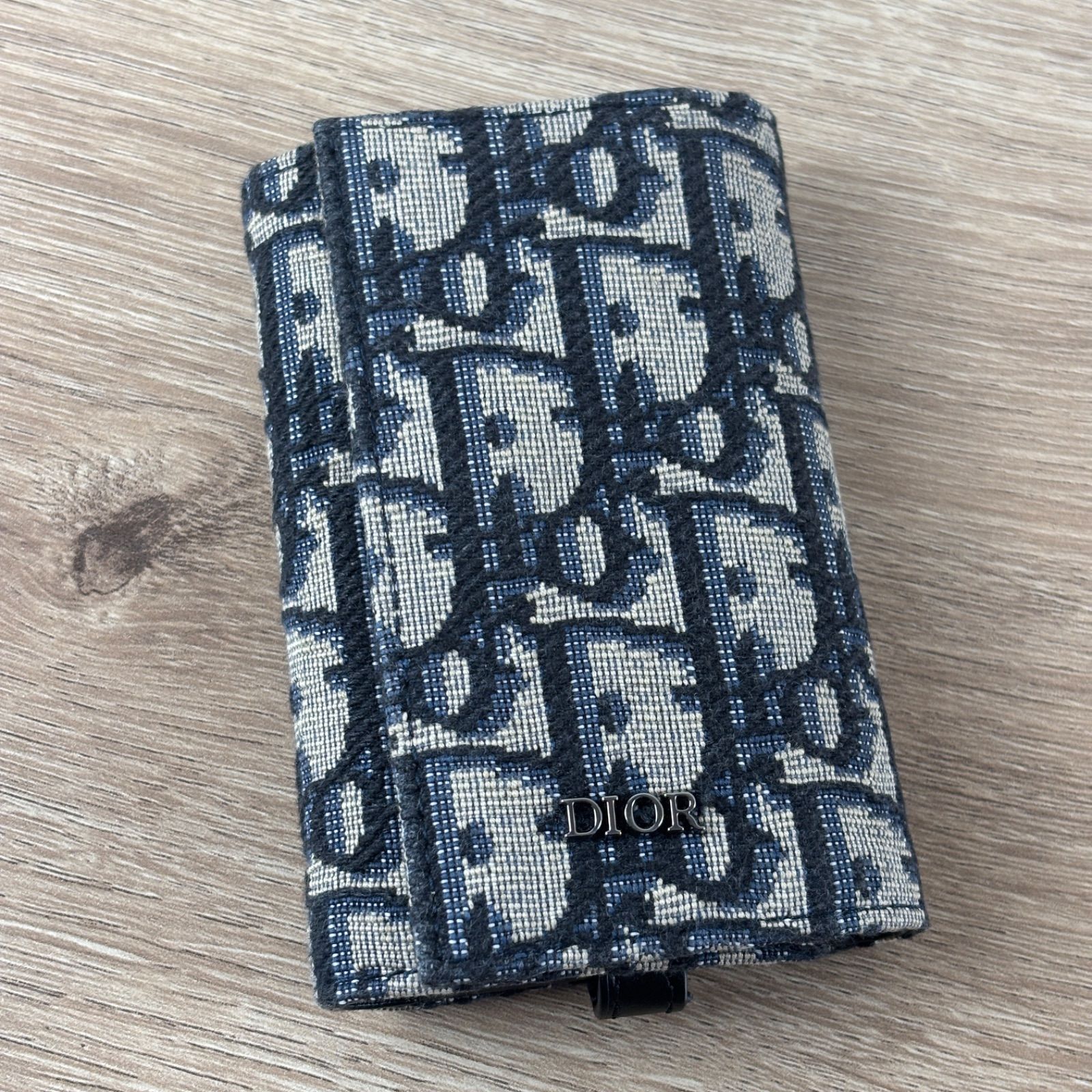 クリスチャンディオール トロッター 6連キーケース ネイビー MC0023