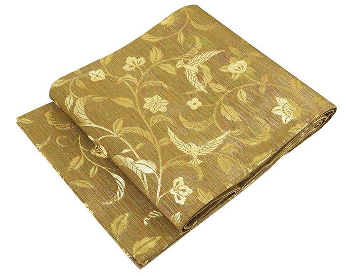 袋帯 正絹 公式 染色作家 斉藤三才 羅天金糸 麻の葉 礼装用 フォーマル