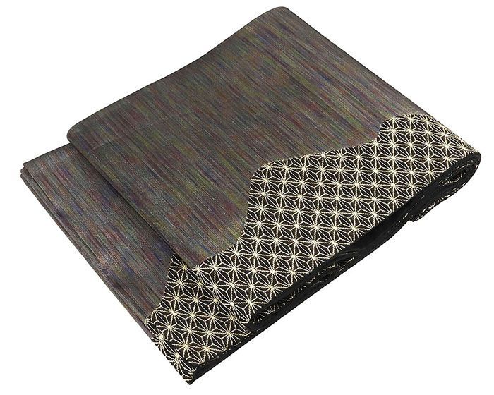 袋帯 正絹 公式 染色作家 斉藤三才 羅天金糸 麻の葉 礼装用 フォーマル