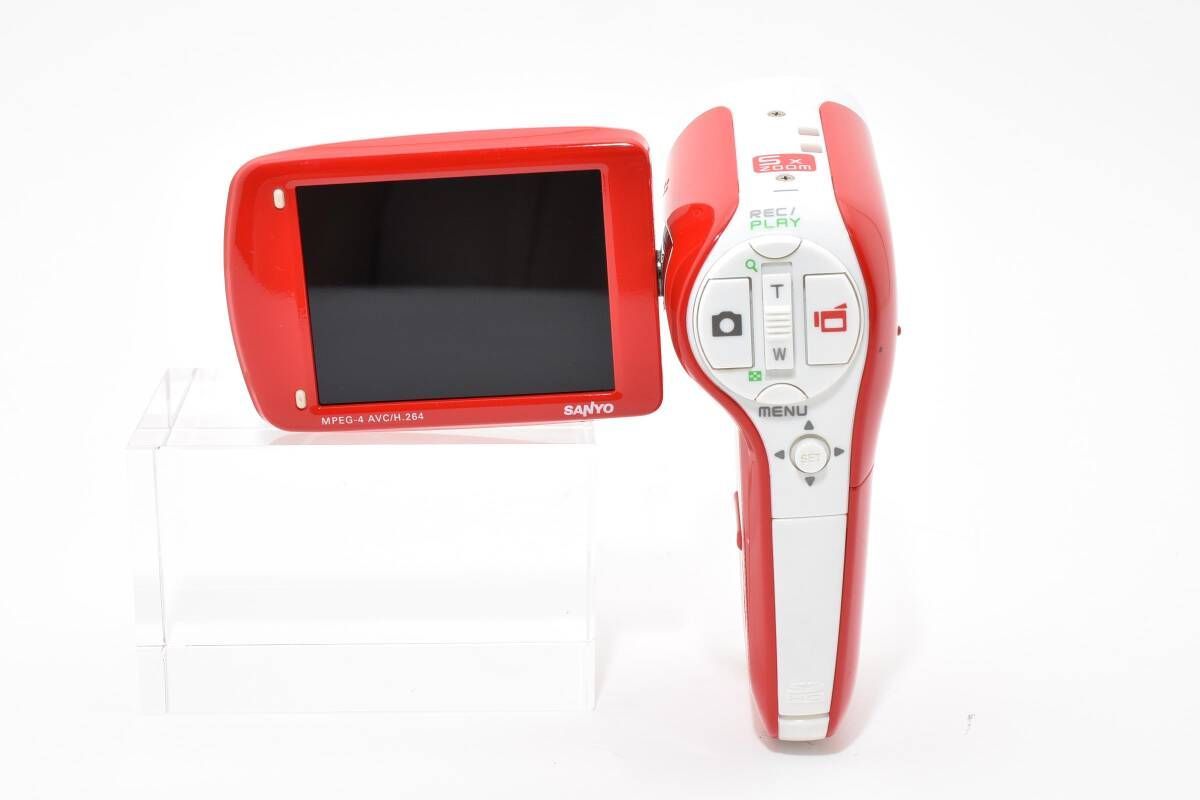 ☆良品☆サンヨー SANYO 良い Xacti DMX-CG9 レッド☆ W1253＃3936
