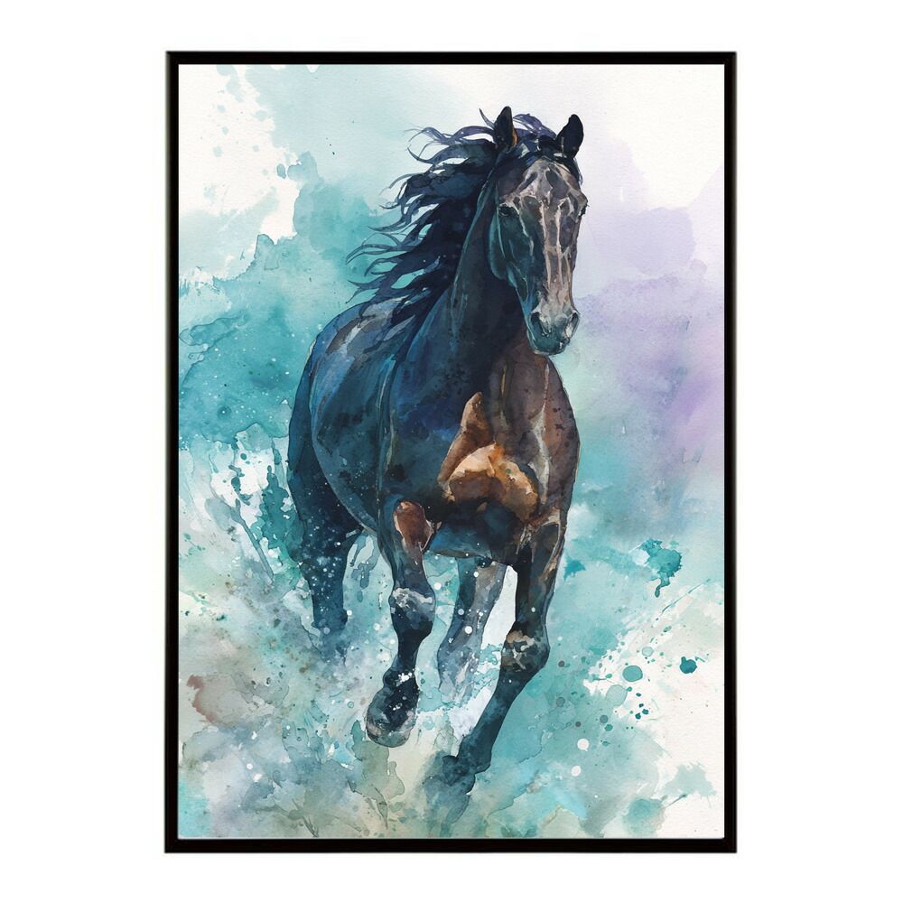 B1サイズ（約73x103cm）】【lm-poster-7711】【フレーム付き】馬